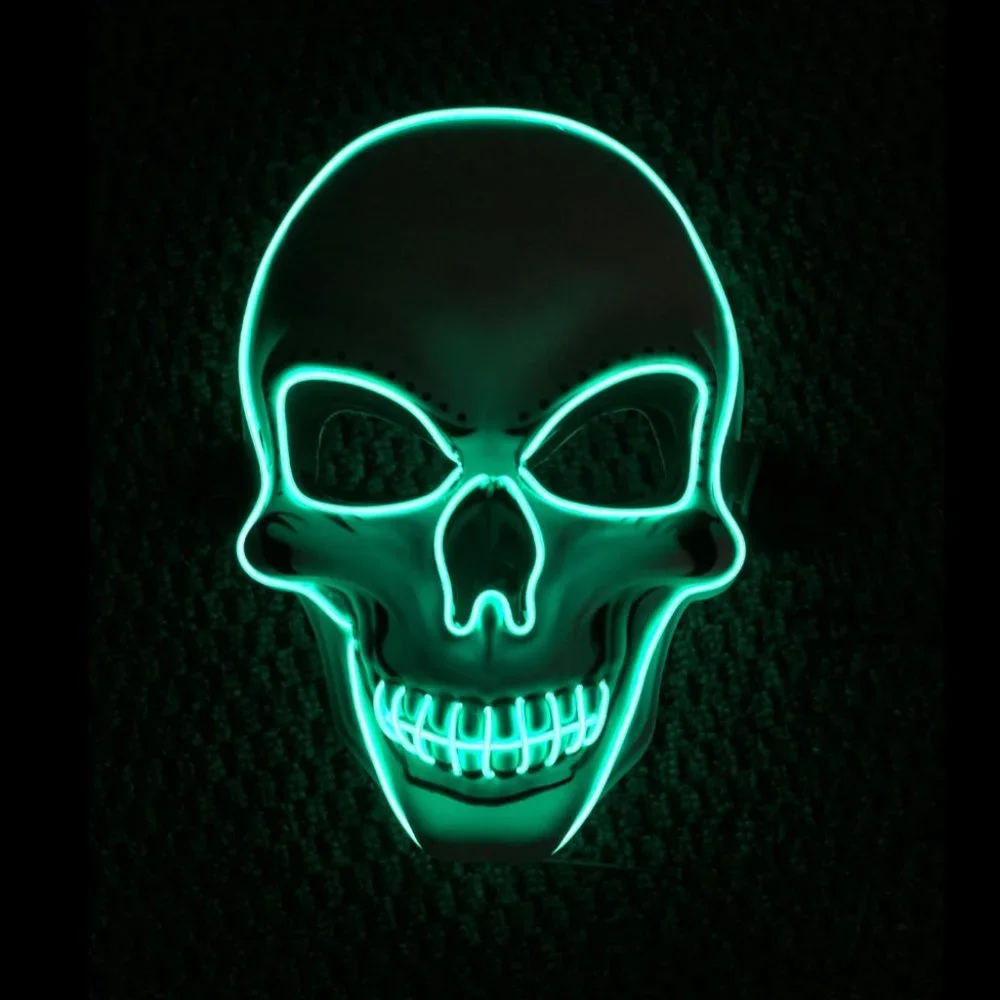 Scary Halloween Mask LED Light up, Great Costume for Parties and October Fest